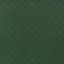 Le Petit Poulet - Tiny Black Dot on Green - by American Jane for MODA