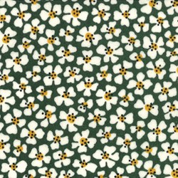 Le Petit Poulet - Floral Toss on Green - by American Jane for MODA