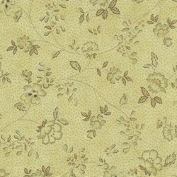 Mrs. March's Basics - Small Floral on Yellow - Lecien