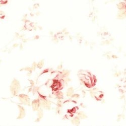 Durham Quilt Collection Anew Fat Quarter - Medium Floral on White/Cream - by Brenda Riddle for Lecien