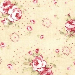 Durham Quilt Collection Anew Fat Quarter - Floral Bouquets on Yellow - by Brenda Riddle for Lecien