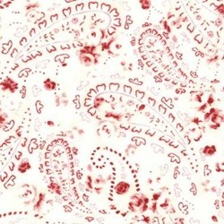 Durham Quilt Collection Anew - Paisley on White/Cream - by Brenda Riddle for Lecien