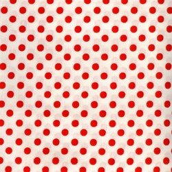 Lecien - Color Basic Fat Quarter  - Ivory with Red Dots