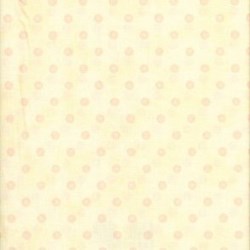 Lecien - Color Basic - Cream with Pink Dots