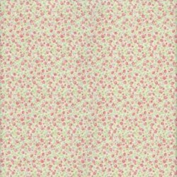 Lecien Fat Quarter - Fancy Floral Collection - Tiny Floral on Green