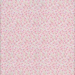 Lecien Fat Quarter - Fancy Floral Collection - Tiny Floral on Pink