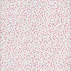 Lecien - Fancy Floral Collection - Tiny Floral on White