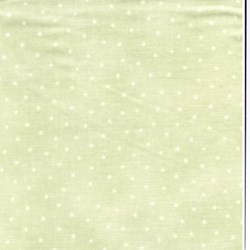 Lecien - Floral Collection Fat Quarter - Green with Cream Dot