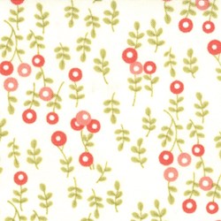 Lovely - Small Floral Toss on White - by Sandy Gervais for MODA