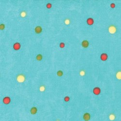 Lovely - Tossed Dots on Blue - by Sandy Gervais for MODA