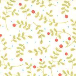 Lovely - Mini Floral Toss on White - by Sandy Gervais for MODA
