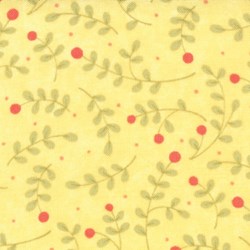 Lovely - Mini Floral Toss on Yellow - by Sandy Gervais for MODA