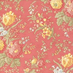 Oasis - Large Floral on Pink - by 3 Sisters for MODA