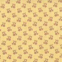 Pom Pom de Paris - Floral Grid on Yellow - by French General for MODA