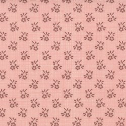 Pom Pom de Paris - Floral Grid on Salmon - by French General for MODA