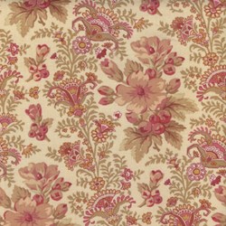 Stone Cottage Romantic Quilting Fabric Cream Floral