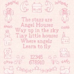 Angel Houses - 24" Pink Panel