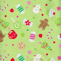 Christmas Candy - Main Print in Green - by Doodlebug Designs for Riley Blake Designs