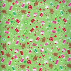 Christmas Candy - Candy Print in Green - by Doodlebug Designs for Riley Blake Designs