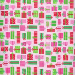Christmas Candy - Presents on Pink - by Doodlebug Designs for Riley Blake Designs