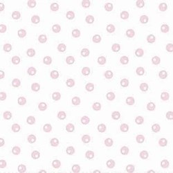 Emma Louise & Ethan Michael Flannel - White with Pink Dot
