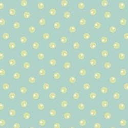 Emma Louise & Ethan Michael Flannel - Blue with Dark Yellow Dot