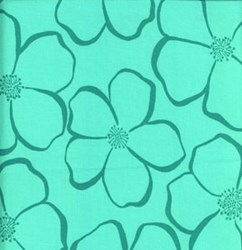 Olive Rose - Emerald Florals Quilting Fabric ~  Free Spirit Fabric