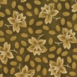 Heritage - Collection for a Cause - Flowers and Leaves on Brown
