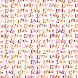 Little Lady Saying in White by Lakehouse Dry Goods