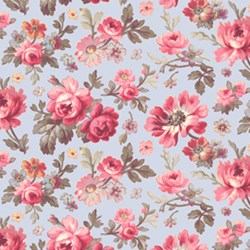 Penelope Medium Condensed Roses in Periwinkle by Lakehouse Dry Goods