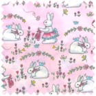 Lollipop Lane Baby Flannel - Bunnies on Pink