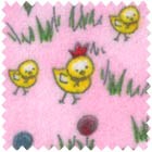 Lollipop Lane Baby Flannel - Baby Chicks on Pink