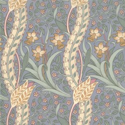 A Morris Tapestry - Fancy Daffodills on Plum