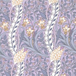 A Morris Tapestry - Fancy Daffodills on Lavender