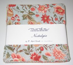 Nostalgia ~ 40 Quilting Charm Pack 5" x 5" Squares