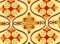 Olivia Quilting Fabric - Cream Ogee Patern