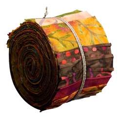 Autumn Leaves EarthTones Sushi Fabric Roll