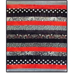 The Red & Black Sexy Snuggler Quilt Kit
