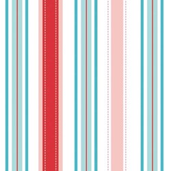 Fat Quarter Sugar And Spice - Red & Blue Stripe - by The Quilted Fish for Riley Blake Designs