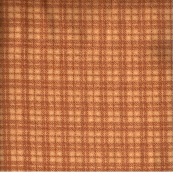 100% Cotton Maywood Studio Woolies Plaid Flannel Red Orange MASF18502-RO