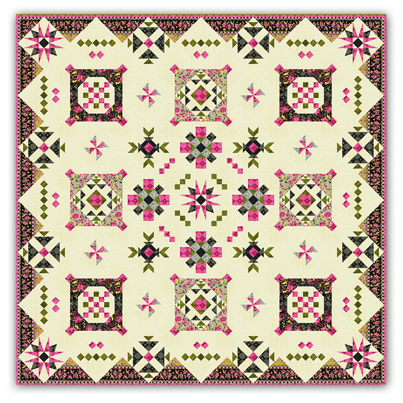 Soft Elegance King Sized Block of the Month or All at Once Quilt by ...