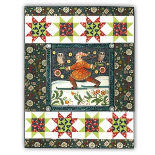 OneDay Monday - Available Today Only! Winter Wall Hanging Quilt Kit & Pillow- The Four Seasons, by In the Beginning