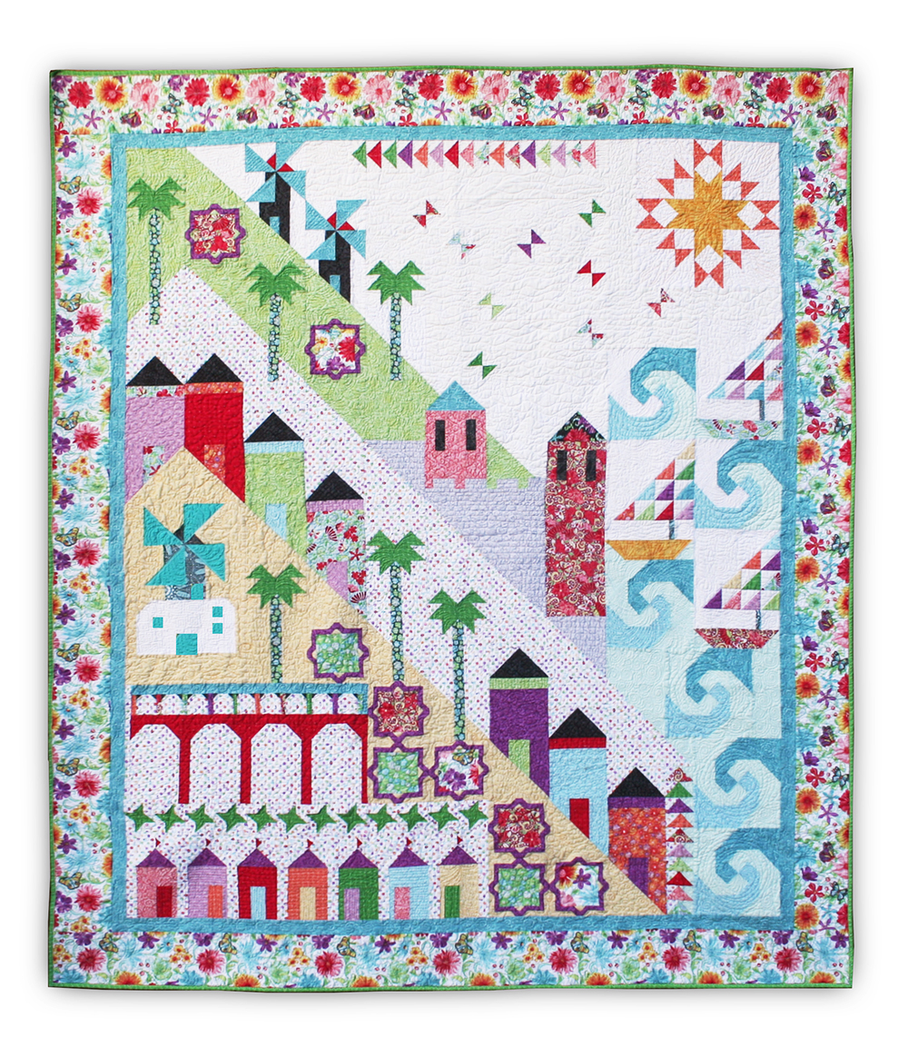 More Back in Stock! WOOL - Twin Size Summertime Sampler, Wool Applique on  Wool Background, Block of the Month or All at Once Kit - Start Anytime! by