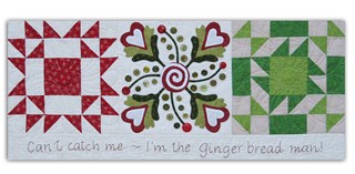 Last One!  Gingerbread Joy Block of the Month or All at Once  Quilt Kit Join Anytime