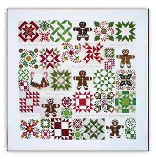 Last One!  Gingerbread Joy Block of the Month or All at Once  Quilt Kit Join Anytime