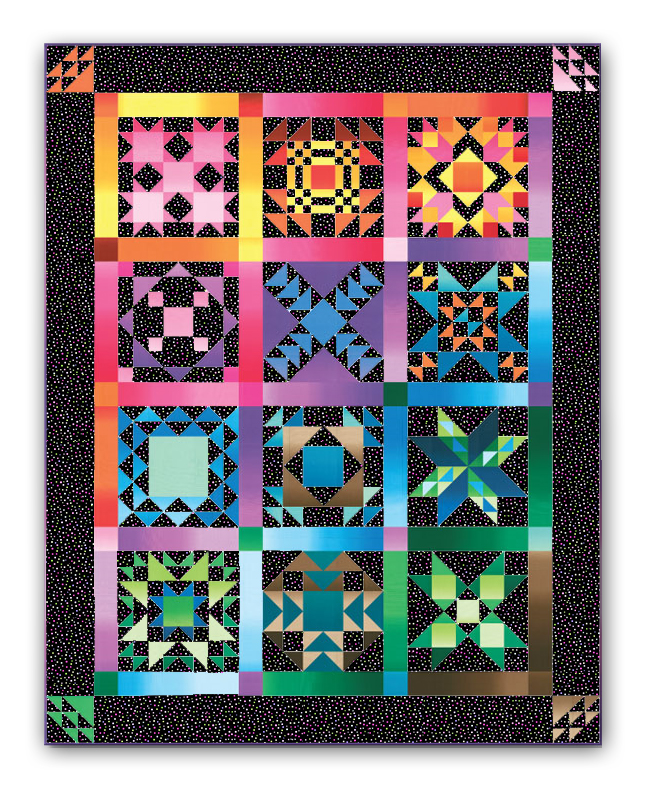 black-hot-flashes-sampler-block-of-the-month-quilt-or-all-at-once