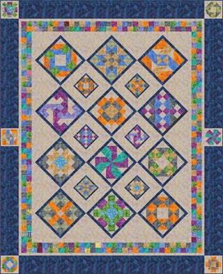 Last One!    Kilts & Quilts® Deluxe Quilt Kit