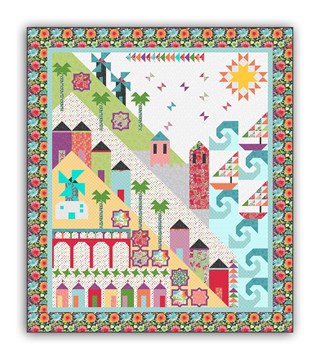 Homespun Hearth's Exclusive - Fun on the Mediterranean!  Pattern Download or Print Version