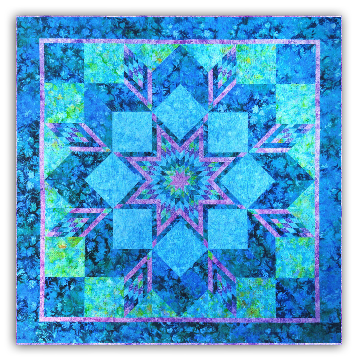 Sea Star Batik Quilt Kit by Designs by Brenda