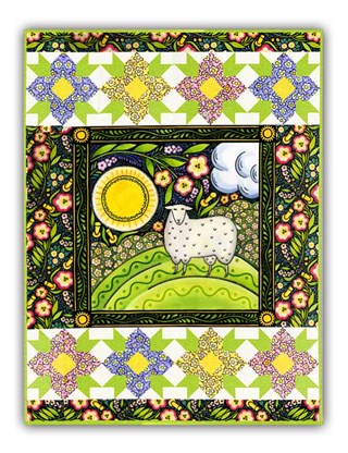 Spring Wall Hanging  Quilt Kit & Pillow- The Four Seasons, by In the Beginning